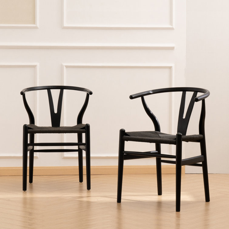 Matt black 2025 dining chairs